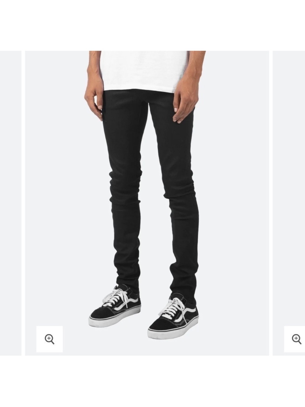 MNML Men's Skinny Black Jeans - Slim Fit X43 NWT stretch